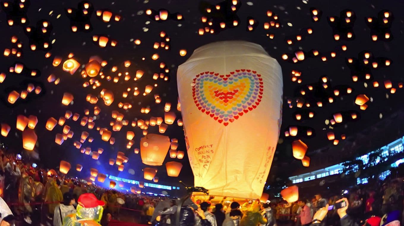 Welcome to the famous Lantern festival of TAIWAN!