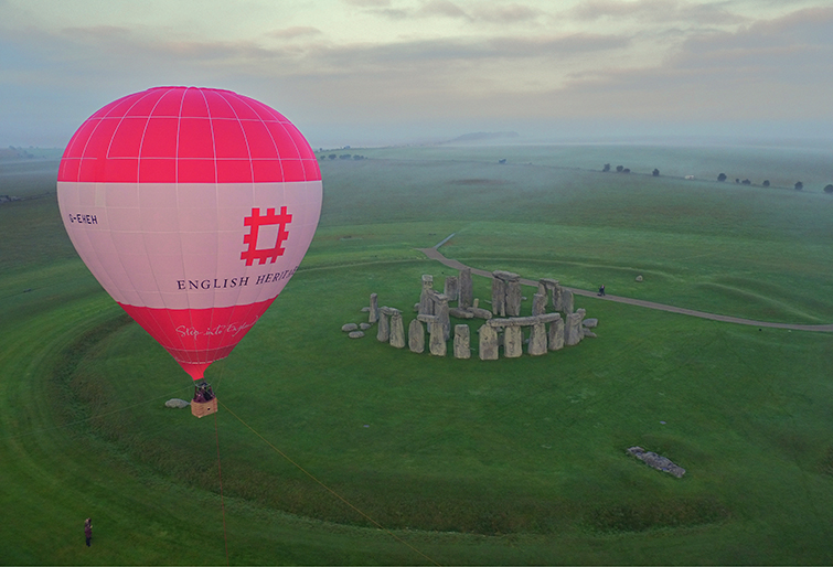 aerial view of stonehenge