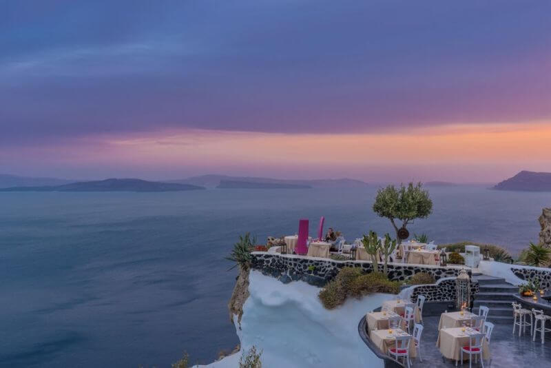 best restaurants in Santorini with a view, Lycebettus