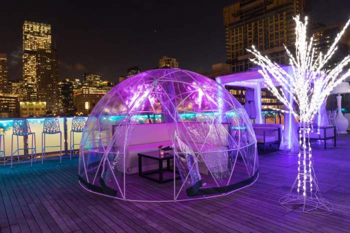 Boston New Rooftop Igloo Bar