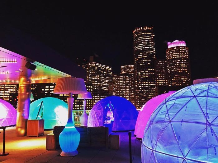Boston’s New Rooftop Igloo Bar