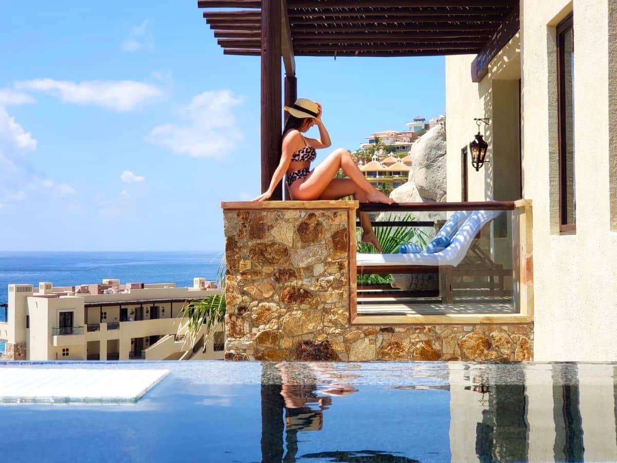 hotel room with private pool
