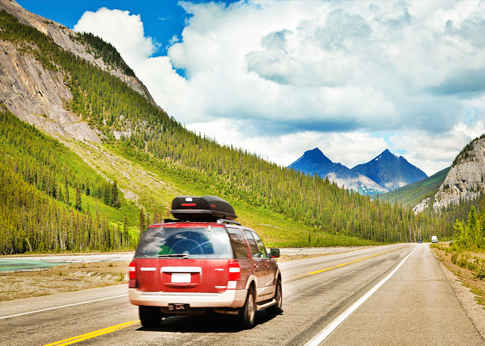 taking a road trip 