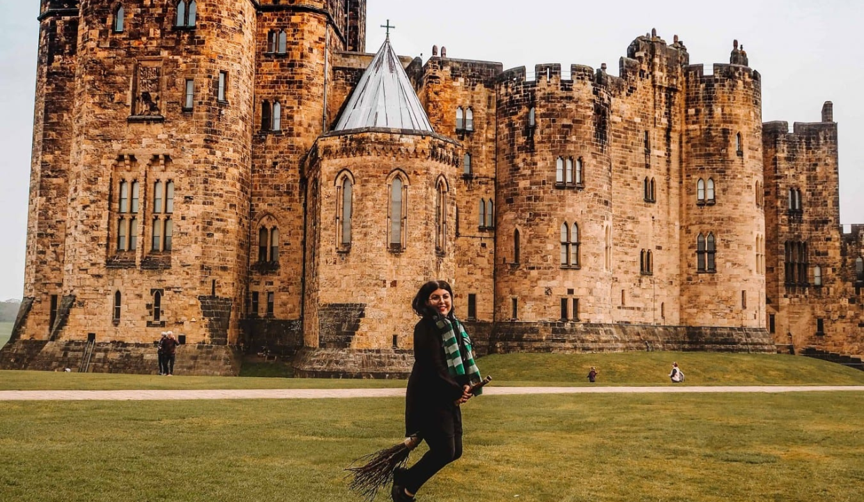 Alnwick Castle, Northumberland, England (Harry Potter series)
