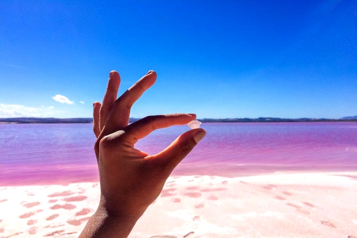 pink lakes around the world