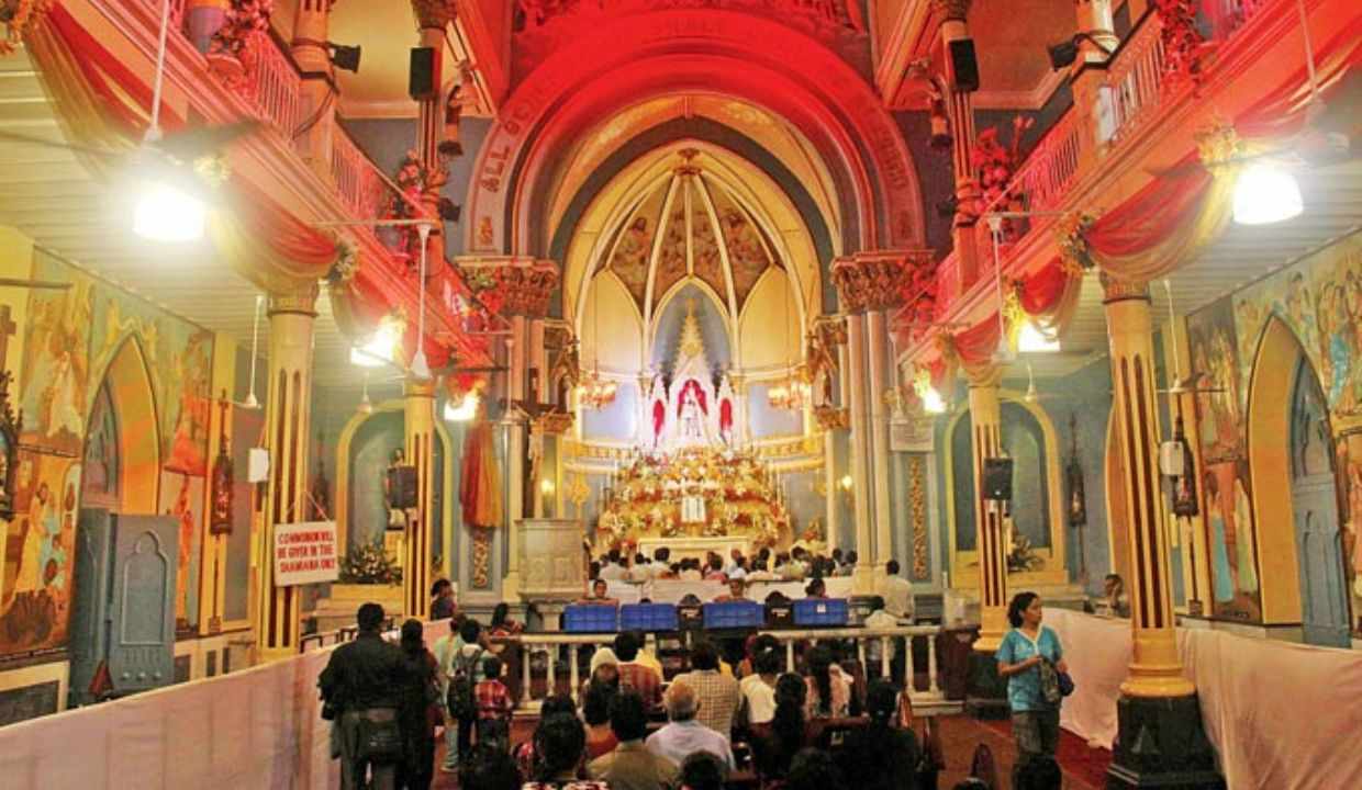 The Mount Mary Church in Bandra