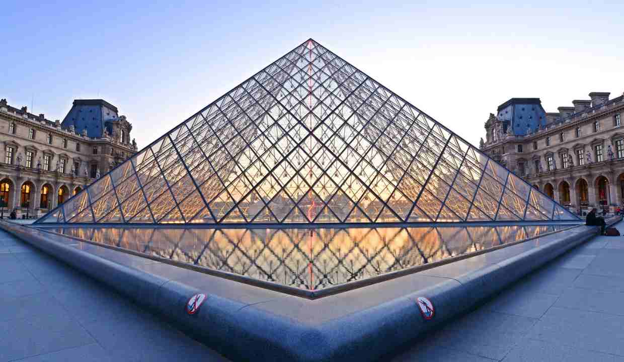 The Louvre Pyramid, Paris, France (The Da Vinci Code)